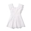 European and American style slim fit patchwork lace short dress for women
